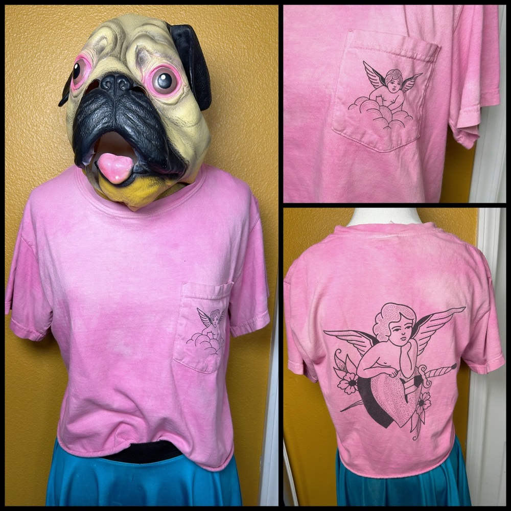 Cool Chick, cherub crop tee!!